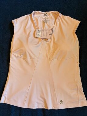 NWT kinflyte Women’s Pink Cap-Sleeve Active Top